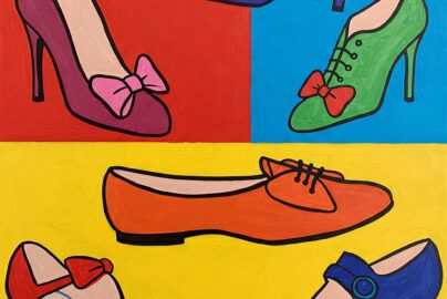 verschiedene bunte schuhe