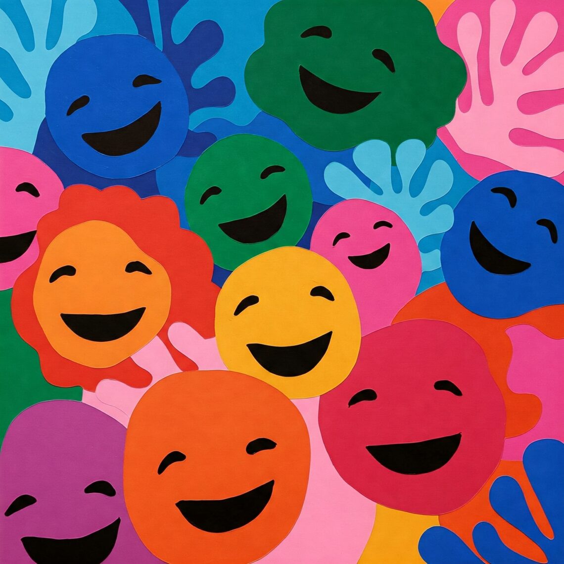 viele lachende smilies