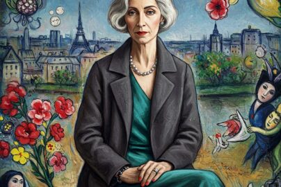 Ältere Dame, modisch gekleidet