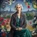 Ältere Dame, modisch gekleidet