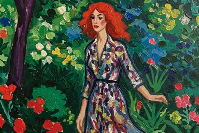 Frau im Garten